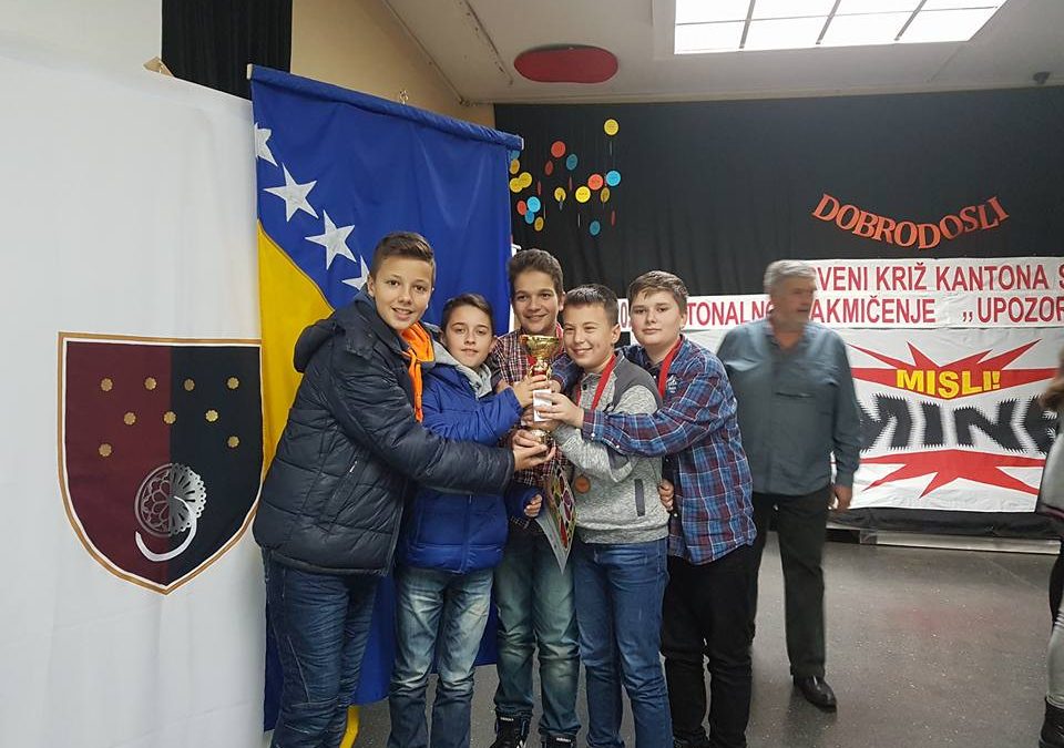 EKIPA OŠ “ZAHID BARUČIJA” OSVOJILA TREĆE MJESTO NA KANTONALNOM TAKMIČENJU “UPOZORAVANJE NA OPASNOST OD MINA”