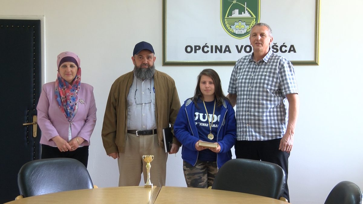 UPRILIČEN PRIJEM ZA ŠAMPIONKU BIH U DŽUDOU ANELU HODŽIĆ
