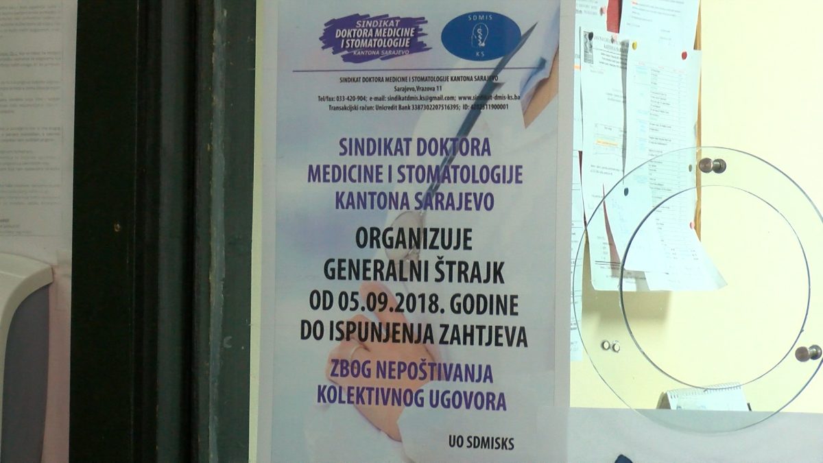 GENERALNI ŠTRAJK DOKTORA MEDICINE I STOMATOLOGA U KS, PRIMAJU SE SAMO HITNI PACIJENTI
