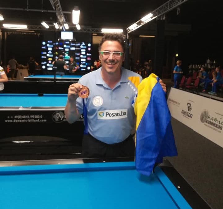 DINO ĆERIMAGIĆ OSVAJAČ BRONZE NA EVROPSKOM PRVENSTVU U BILIJARU ZA VETERANE