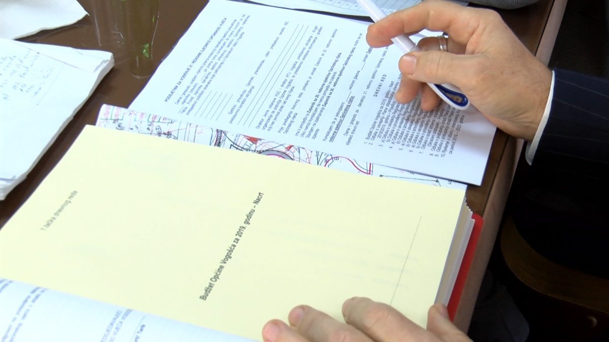 NACRT BUDŽETA OPĆINE VOGOŠĆA ZA 2019. GODINU IZNOSI  12.050.600 KM