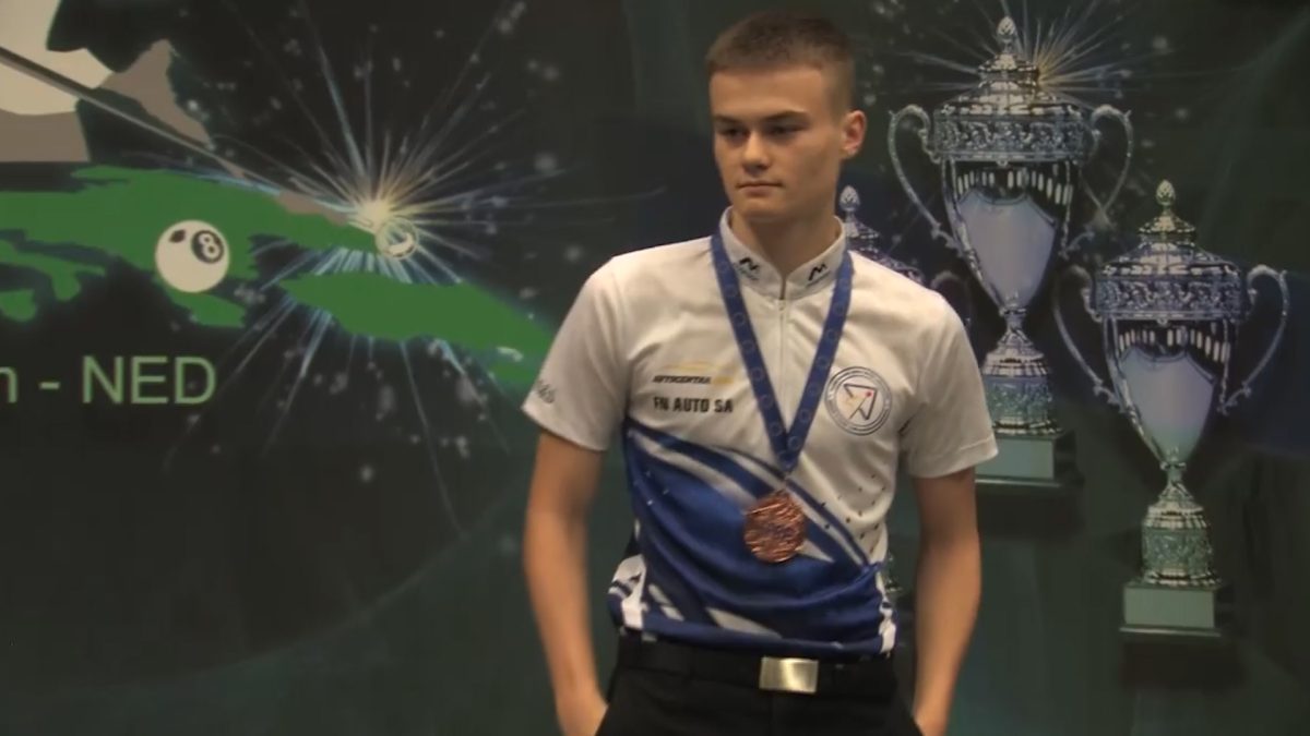 MLADI VOGOŠĆANIN AJDIN PIKNJAČ OSVOJIO DVIJE BRONZANE MEDALJE NA EVROPSKOM PRVENSTVU U BILIJARU