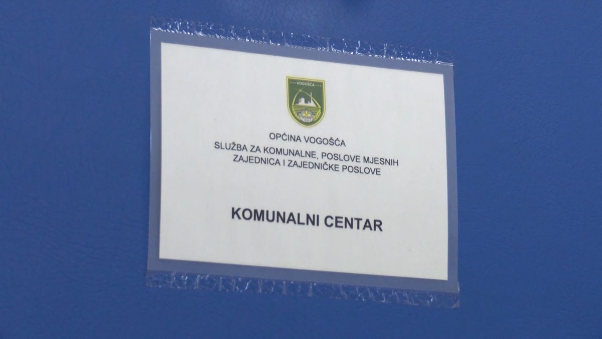 KOMUNALNI OPERATIVNI CENTAR NA RASPOLAGANJU JE GRAĐANIMA VOGOŠĆE