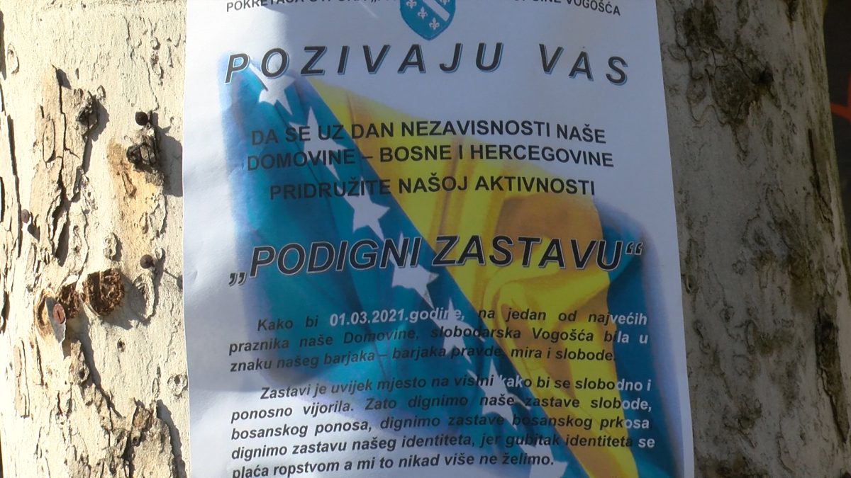 UB “PATRIOTSKA LIGA” VOGOŠĆA: 1. MARTA NA DAN NEZAVISNOSTI BIH PODIGNIMO ZASTAVE