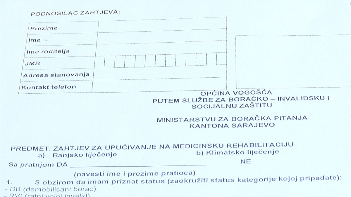 MEDICINSKA REHABILITACIJA U KS: U 2021. GODINI U VOGOŠĆI VEĆ PODNESEN 41 ZAHTJEV