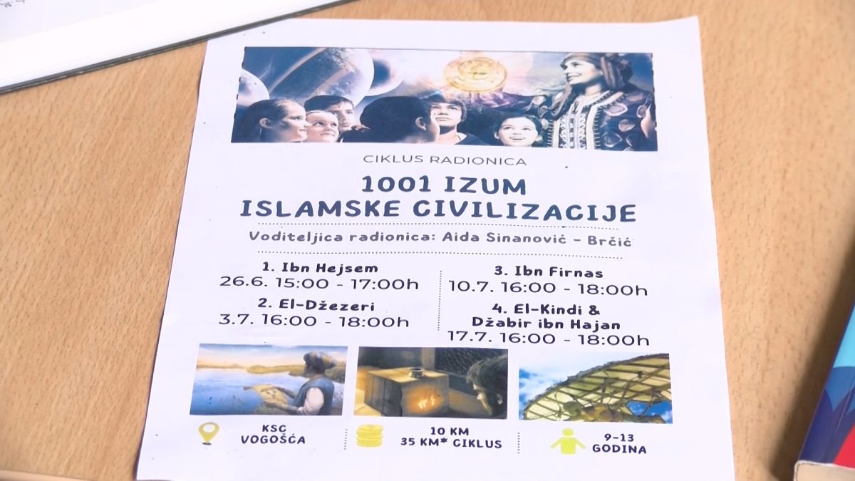 OD SUTRA POČINJE CIKLUS EDUKATIVNIH RADIONICA POD NAZIVOM „1001 IZUM ISLAMSKE CIVILIZACIJE“