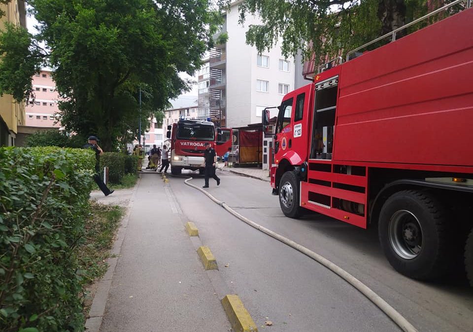 VOGOŠĆANSKI VATROGASCI INTERVENISALI NA ILIDŽI