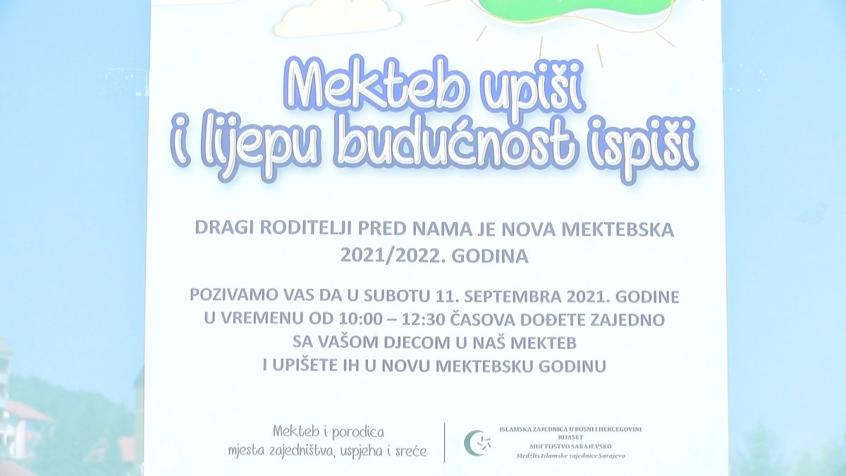 U TOKU UPIS U NOVU MEKTEBSKU GODINU