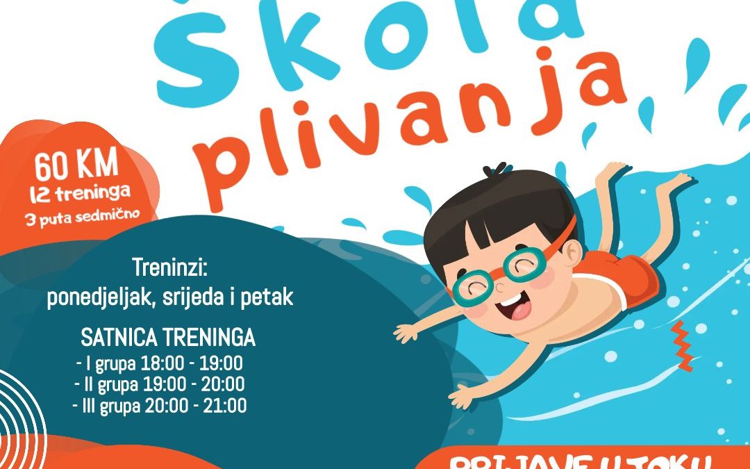NA VOGOŠĆANSKOM BAZENU POČINJE NOVI CIKLUS ŠKOLE PLIVANJA