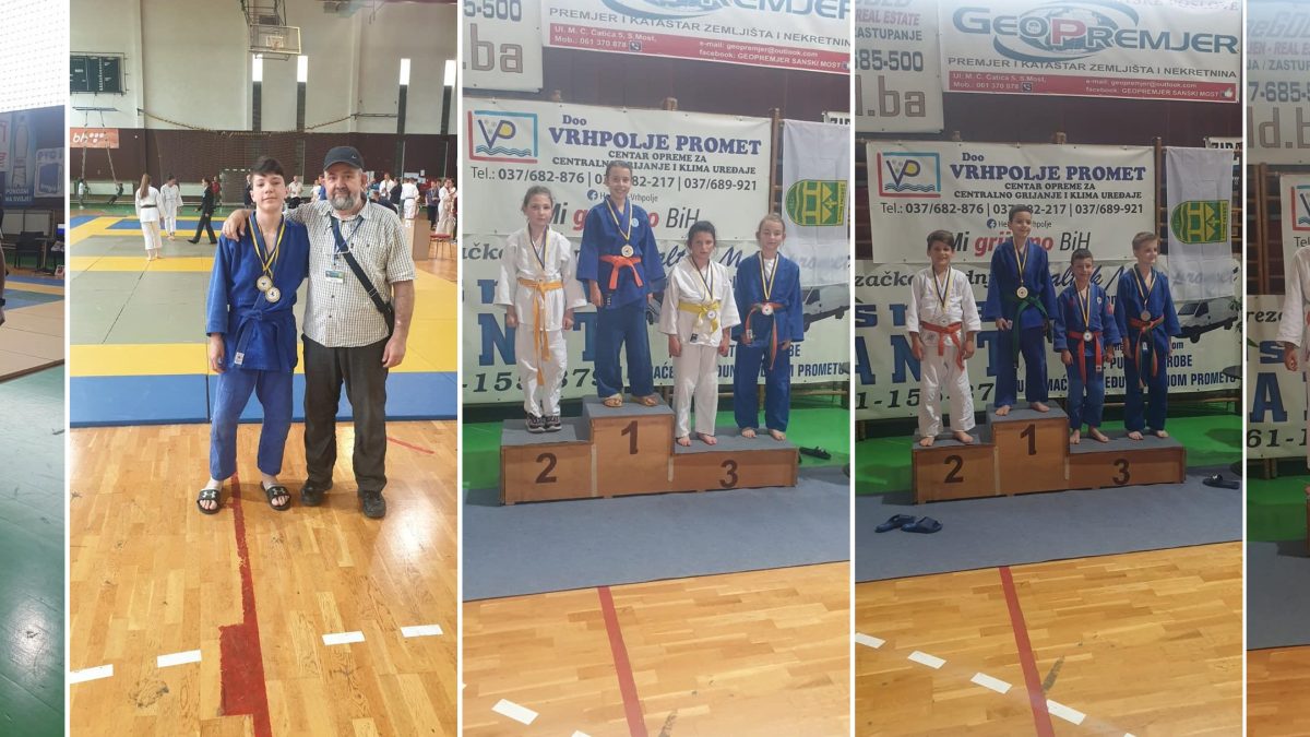 ČLANOVI JUDO KLUBA VOGOŠĆA OSVOJILI PET MEDALJA U SANSKOM MOSTU