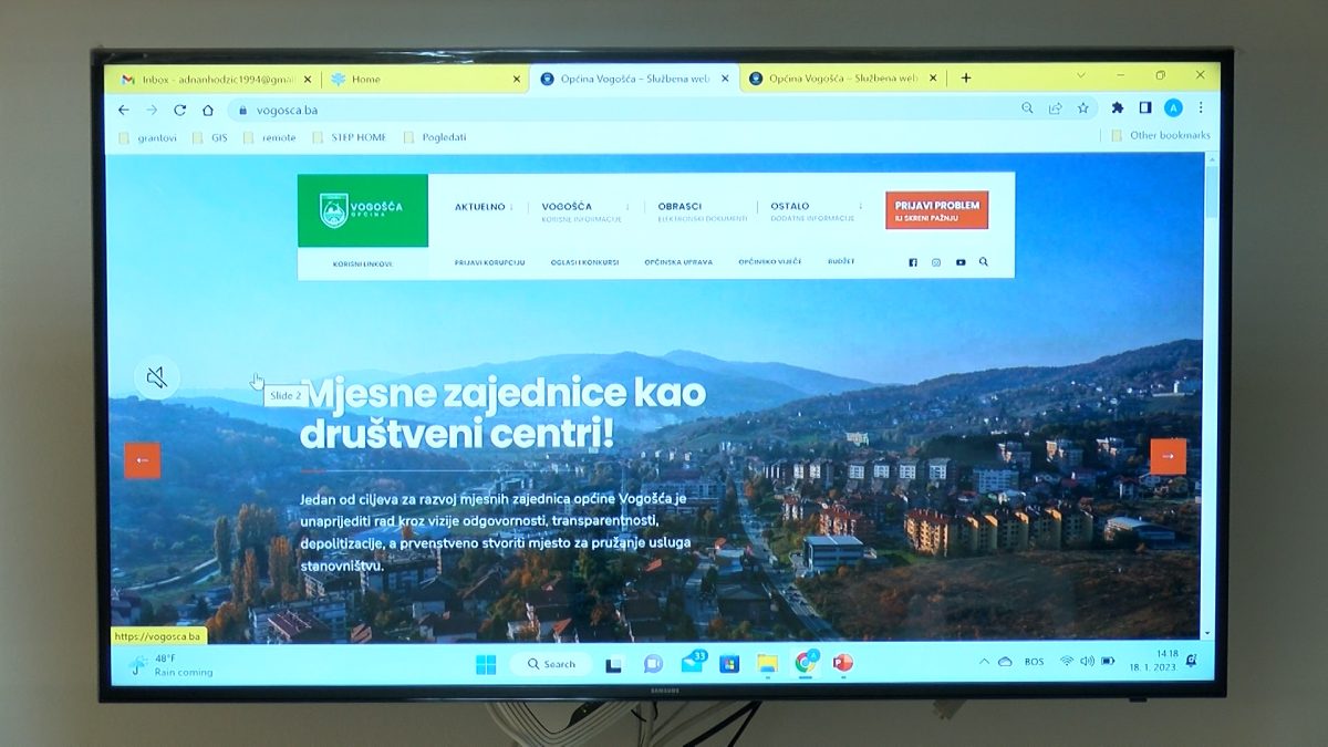 PREDSTAVLJENA MODERNIJA I REDIZAJNIRANA WEB STRANICA OPĆINE VOGOŠĆA
