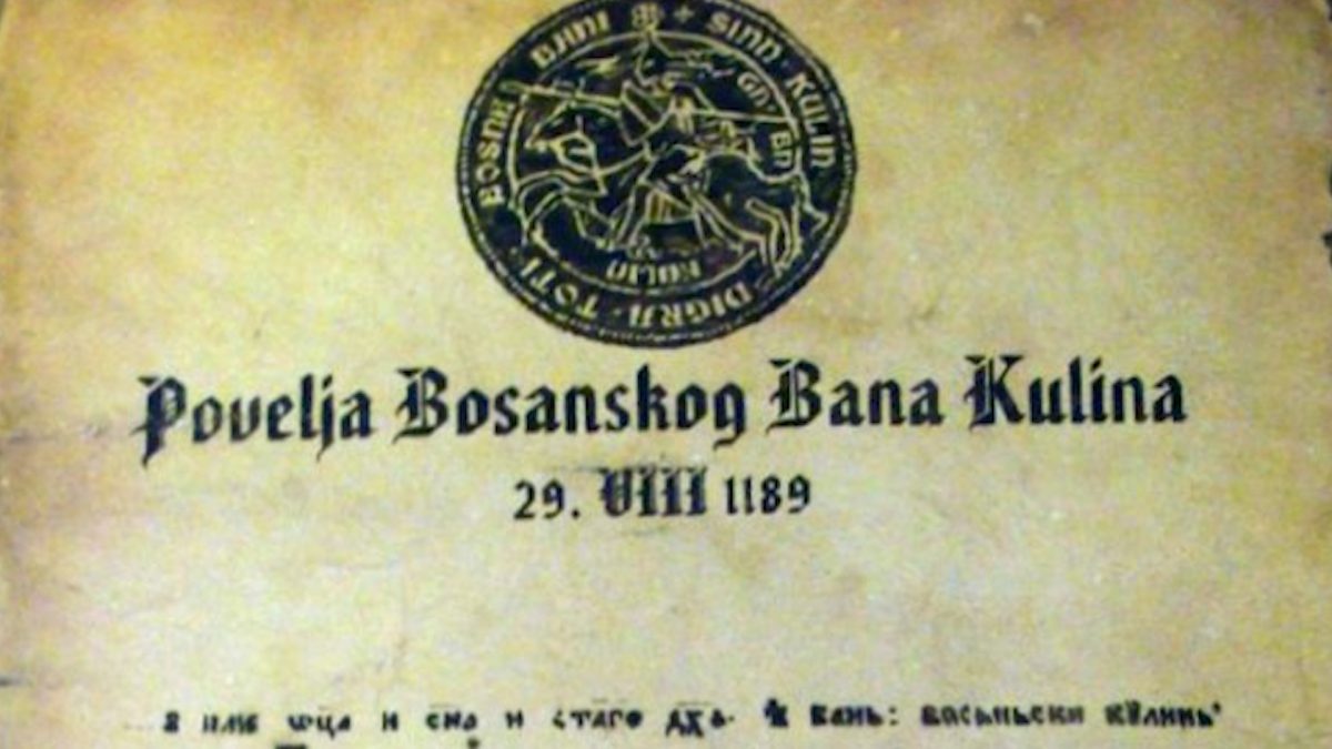 835. GODIŠNJICA POVELJE BOSANSKOG BANA KULINA