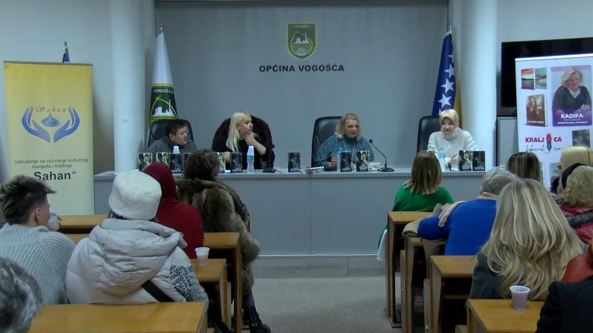 POVODOM MEĐUNARODNOG DANA BORBE PROTIV RODNO ZASNOVANOG NASILJA SINOĆ JE U VOGOŠĆI ODRŽANA PROMOCIJA ROMANA „IZA REŠETAKA LJUBAVI“ I „NIJEMI KRIK“ AUTORICE KADIFE TAHIROVIĆ – MURAJČIĆ