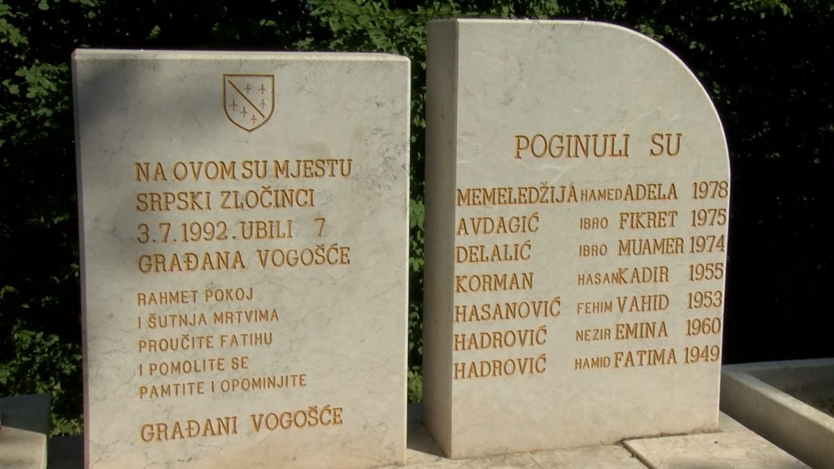 SUTRA OBILJEŽAVANJE 33. GODIŠNJICE UBISTVA 7 CIVILA NA TREŠNJI I DAN CIVILNIH ŽRTAVA RATA OPĆINE VOGOŠĆA