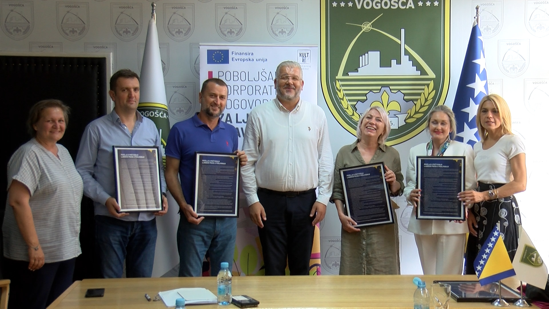 U OPĆINI VOGOŠĆA POTPISANA POVELJA O POŠTIVANJU LJUDSKIH PRAVA U POSLOVANJU