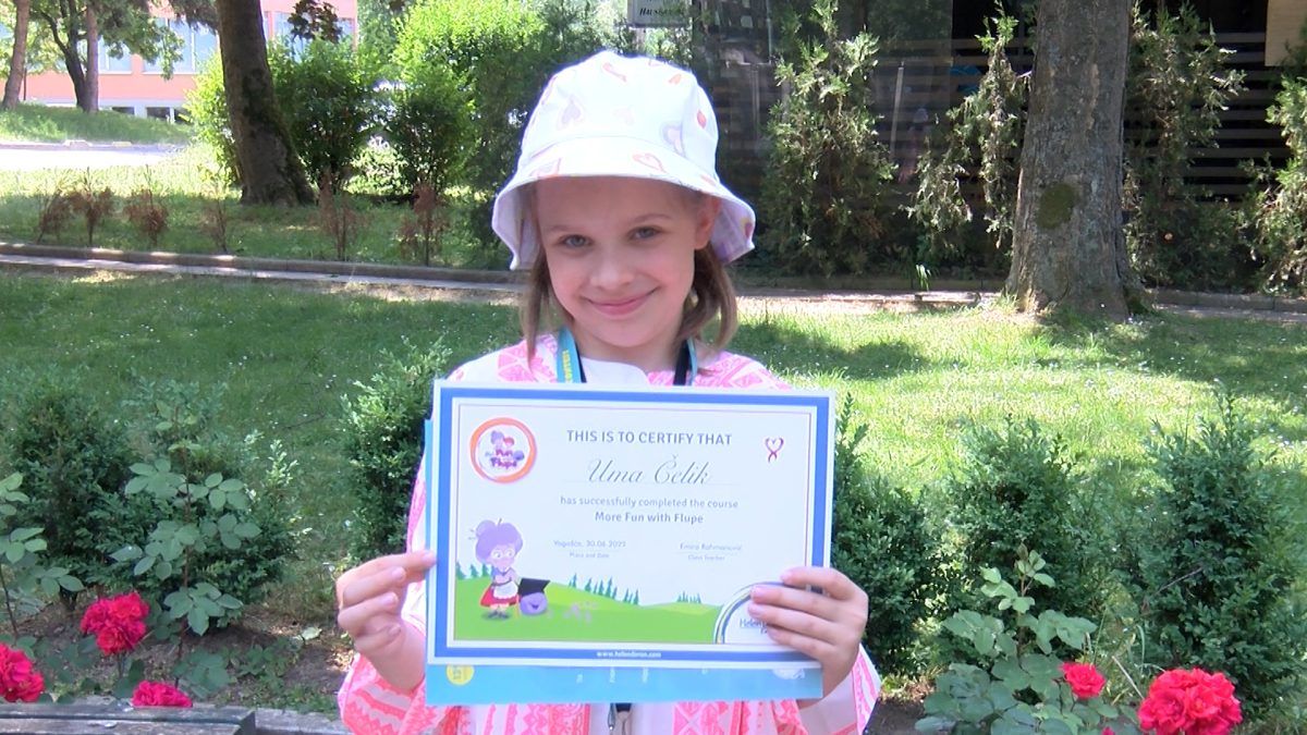 UMA ČELIK OSVOJILA 4. MJESTO NA EVROPSKIM KVALIFIKACIJAMA HIPPO OLIMPIJADE IZ ENGLESKOG JEZIKA