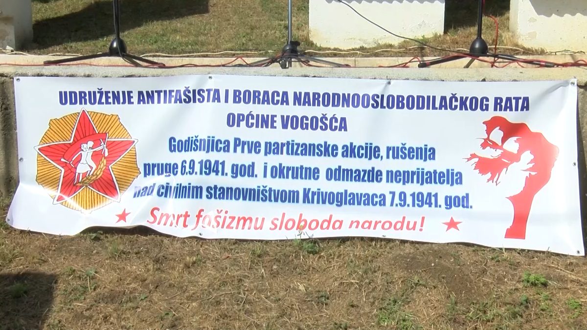 SUTRA U KRIVOGLAVCIMA OBILJEŽAVANJE 84. GODIŠNJICE PARTIZANSKE DIVERZANTSKE AKCIJE 1941. GODINE