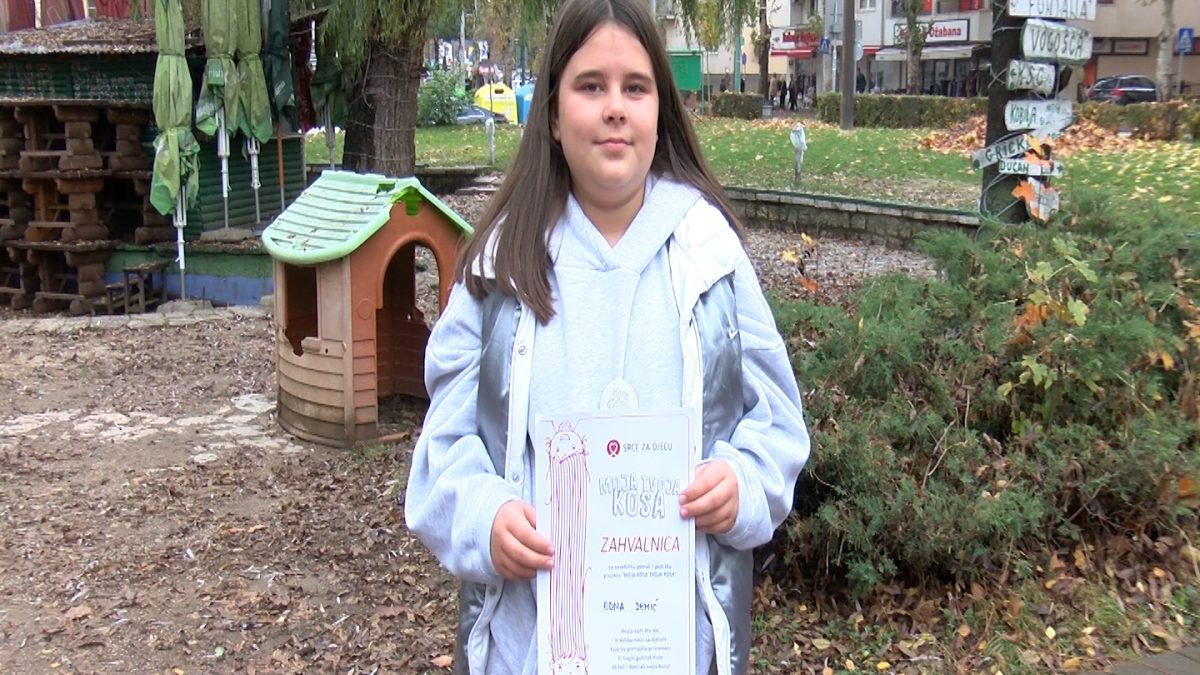 GEST DOBROTE: EDNA SEMIĆ DONIRALA KOSU DJECI OBOLJELOJ OD RAKA