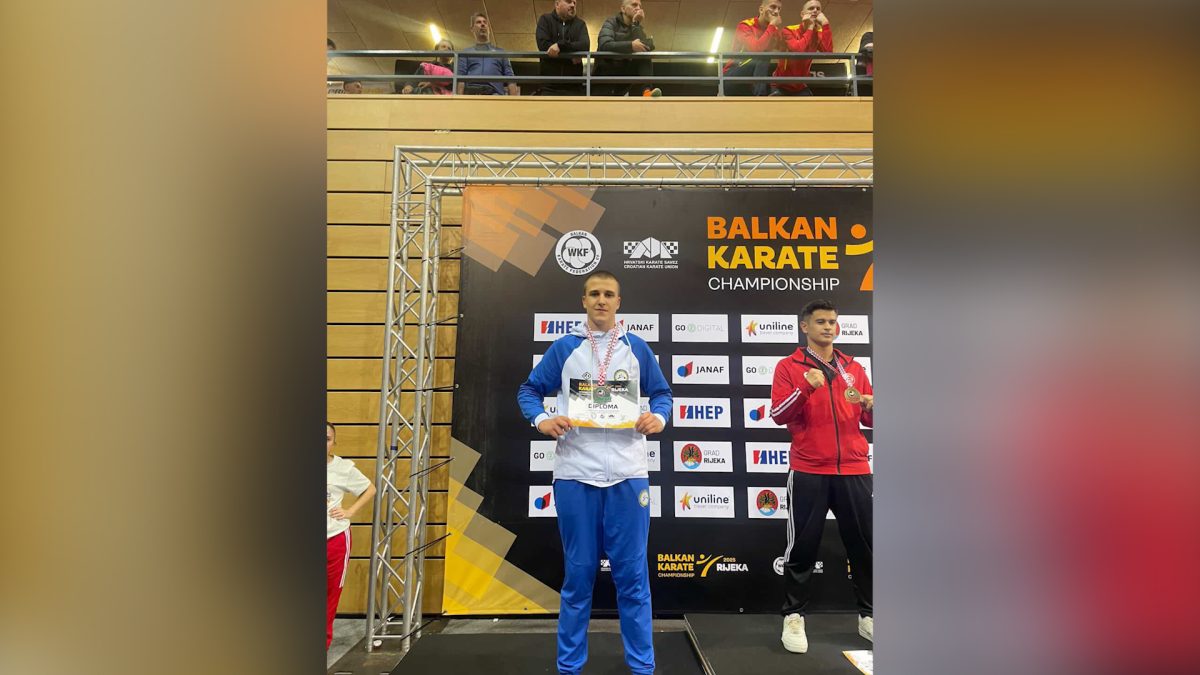 VOGOŠĆANSKI KARATISTA EMIR ZUNĐA VICEŠAMPION BALKANA