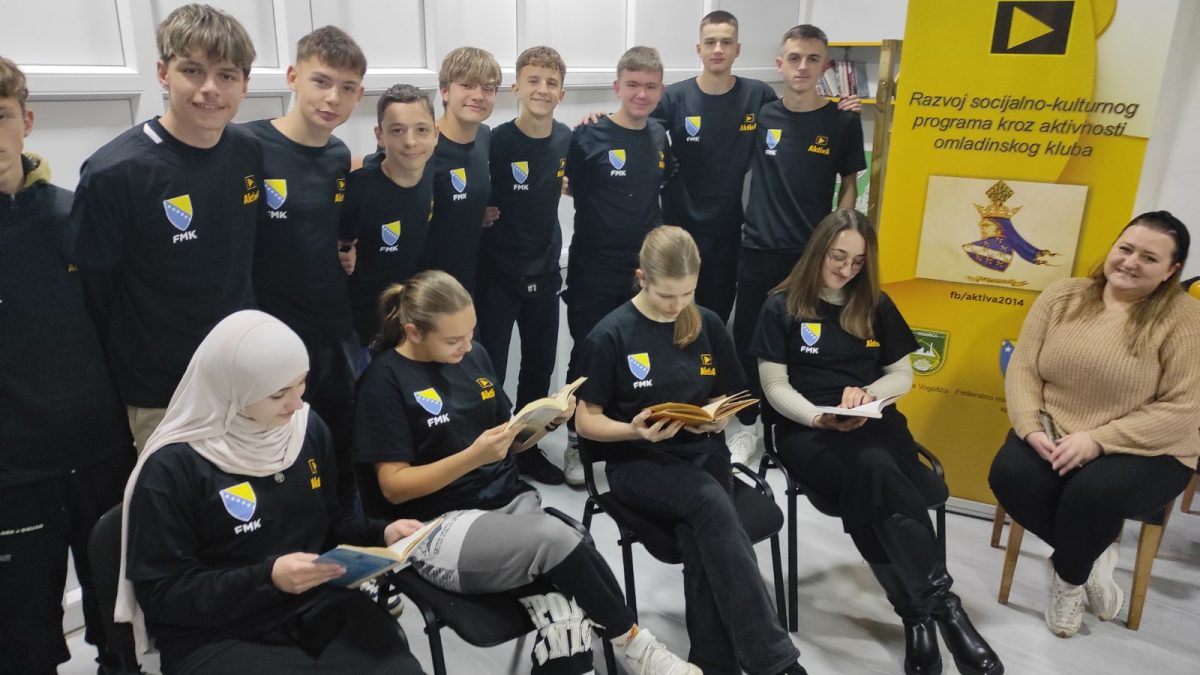MINI BIBLIOTEKA OMLADINSKOG KLUBA, “AKTIVA 2014” OKUPLJA MLADE I DJECU