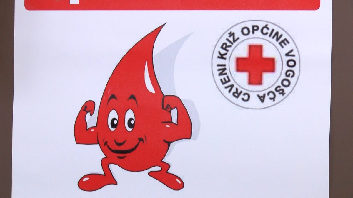 U PROSTORIJAMA CRVENOG KRIŽA VOGOŠĆA SUTRA POSLJEDNJA OVOGODIŠNJA AKCIJA DOBROVOLJNOG DARIVANJA KRVI