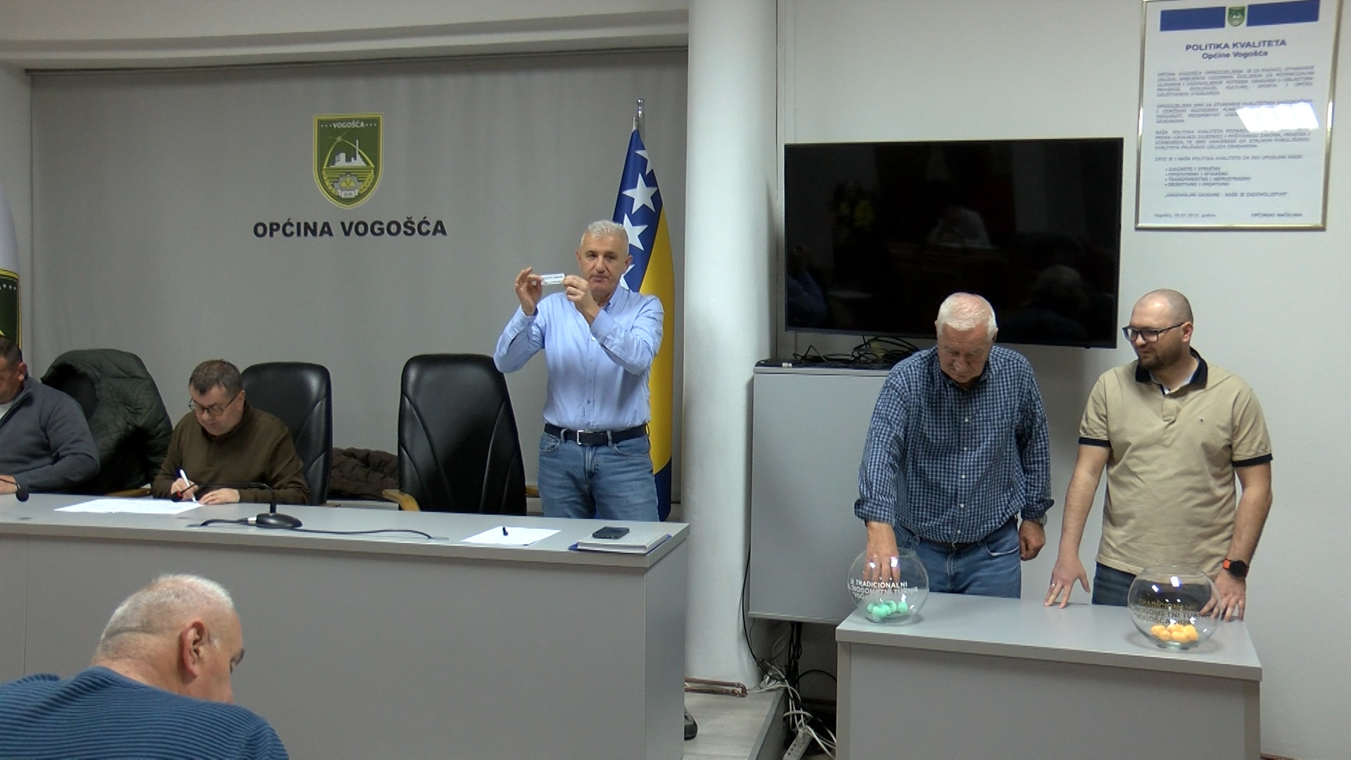 OBAVLJEN ŽRIJEB PAROVA 28. TRADICIONALNOG MALONOGOMETNOG TURNIRA „VOGOŠĆA 2026”