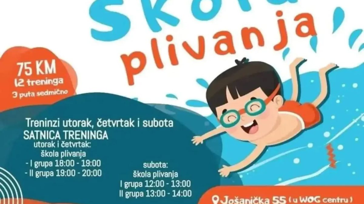 NOVI CIKLUS ŠKOLE PLIVANJA NA VOGOŠĆANSKOM BAZENU