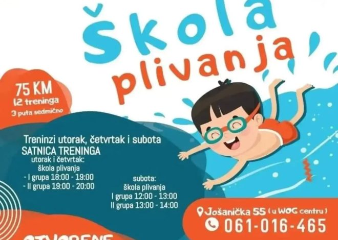 NOVI CIKLUS ŠKOLE PLIVANJA NA VOGOŠĆANSKOM BAZENU