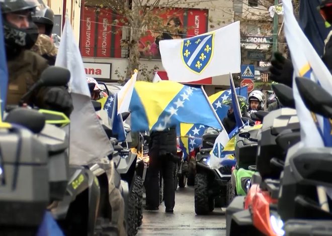 SVEČANIM DEFILEOM VOZILA ČLANOVI ATV KLUBA MOTKA OBILJEŽAVAJU DAN NEZAVISNOSTI