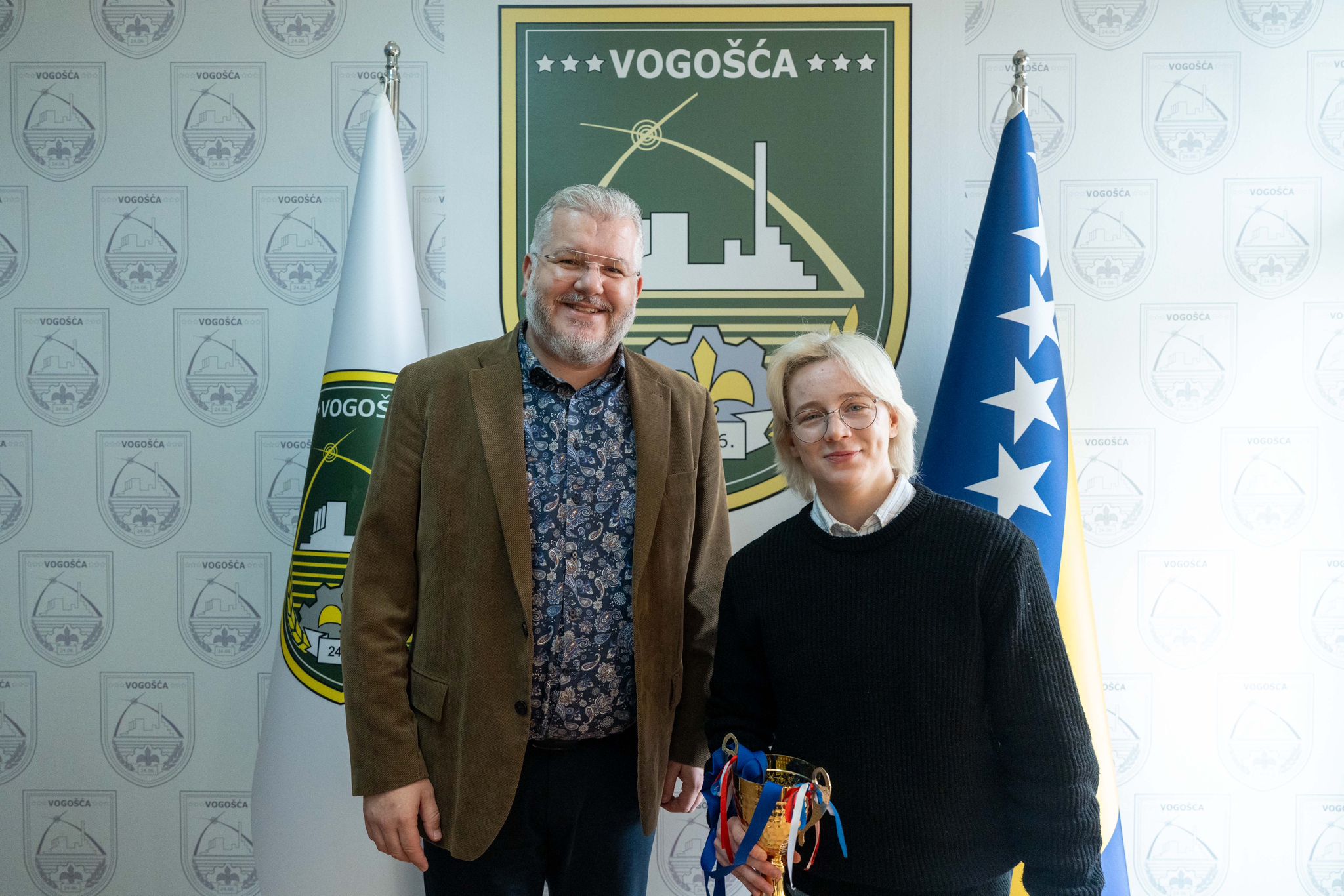 BALKANSKA PRVAKINJA DŽEJLA KOŽLJAK NA PRIJEMU KOD NAČELNIKA HASANOVIĆA