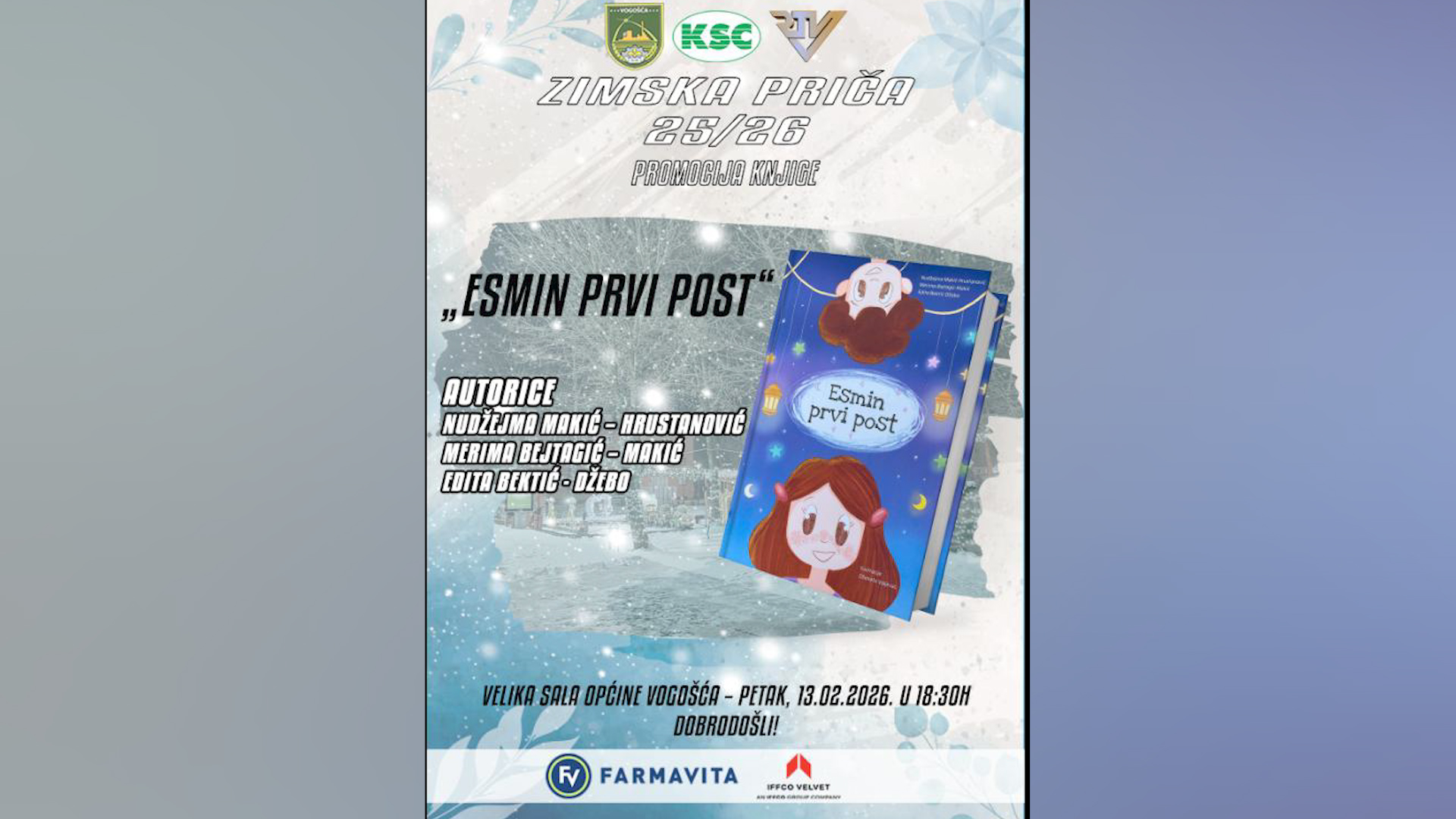 ODRŽANA PROMOCIJA KNJIGE „ESMIN PRVI POST“
