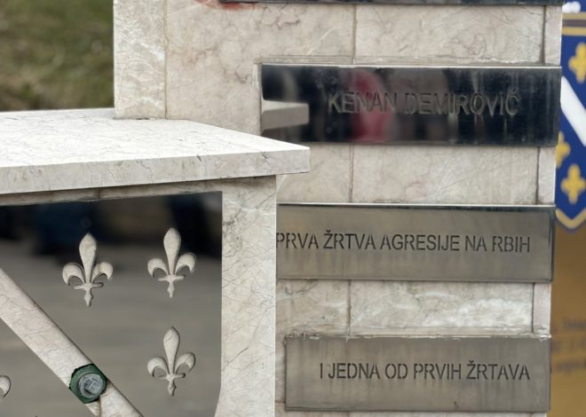 OBILJEŽENA GODIŠNJICA UBISTVA KENANA DEMIROVIĆA PRVE ŽRTVE AGRESIJE NA BIH