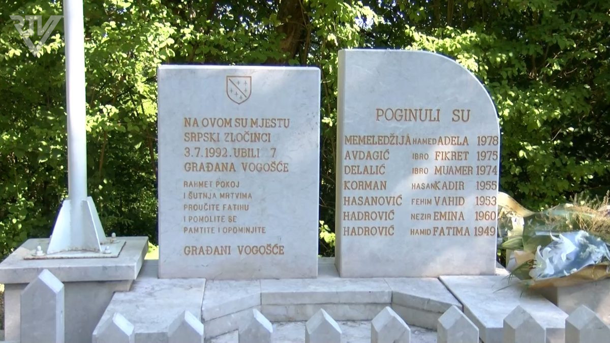 SUTRA OBILJEŽAVANJE 34. GODIŠNJICE UBISTVA 7 CIVILA NA TREŠNJI I DAN CIVILNIH ŽRTAVA RATA OPĆINE VOGOŠĆA